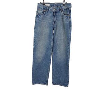 GAP The Low Stride Jeans, Womens 26, Blue, Zip Fly, Cotton